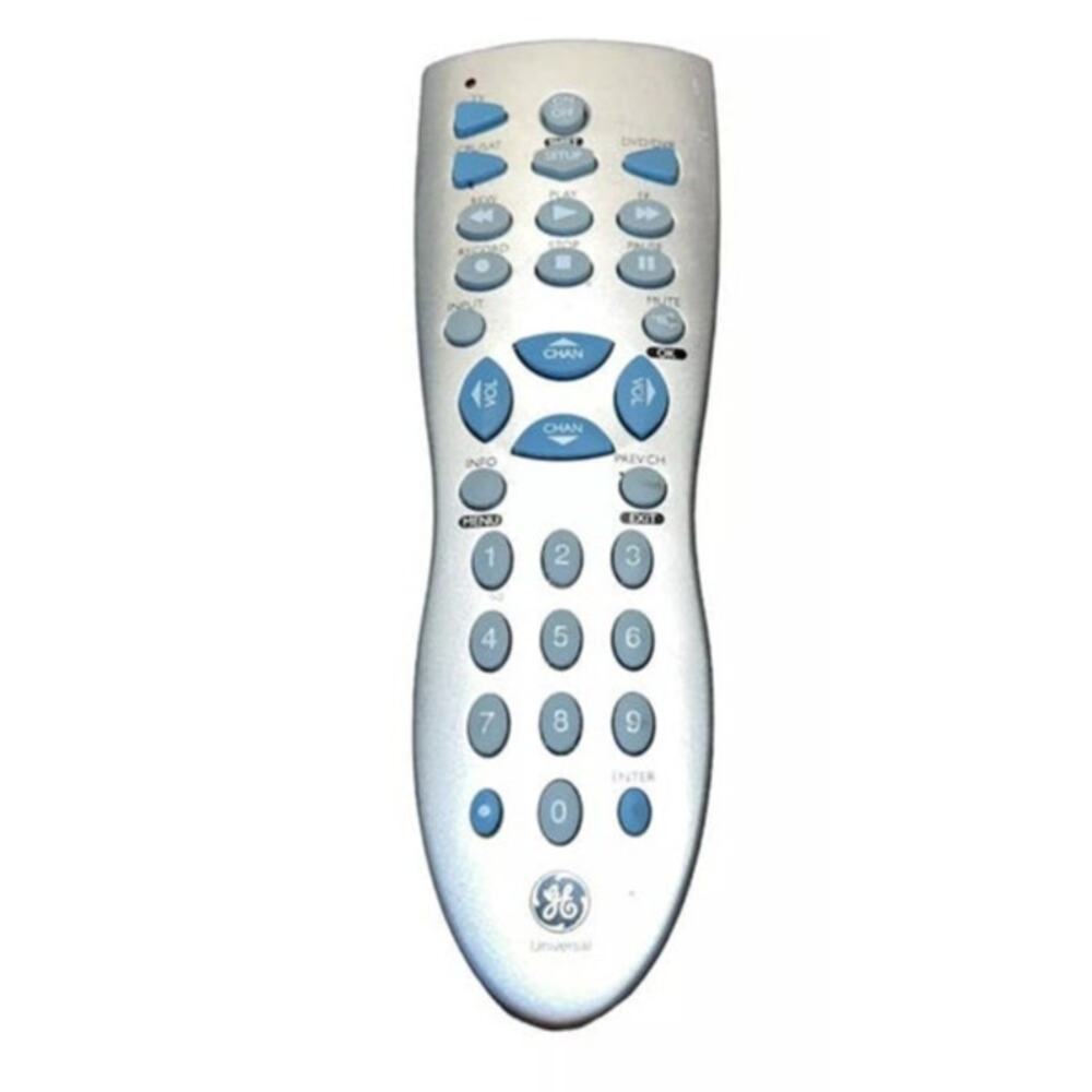 GE Universal Remote RC24912 TV CBL SAT DVD VCR Tested EUC